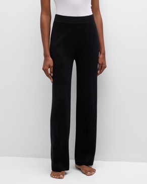 Cashmere Straight-Leg Knit Pants