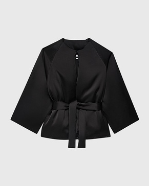 Padded Self-Tie Wrap Coat