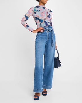 Descanso Belted Wide-Leg Jeans 