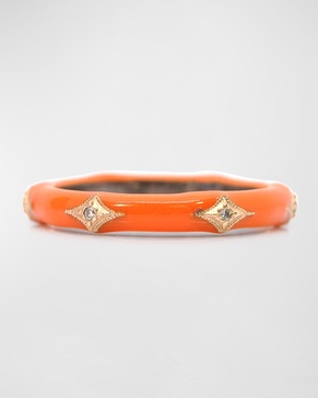 Orange Enamel Stack Band