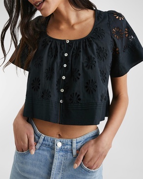 Bambina Floral Embroidered Blouse 