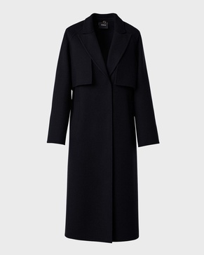 Kat Wool Double-Face Long Coat With Detachable Bolero