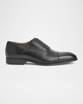 Men's Adriano Cap-Toe Leather Oxfords