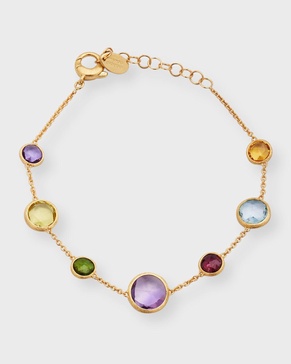 Jaipur Color Single Strand Bracelet with Mixed Stones