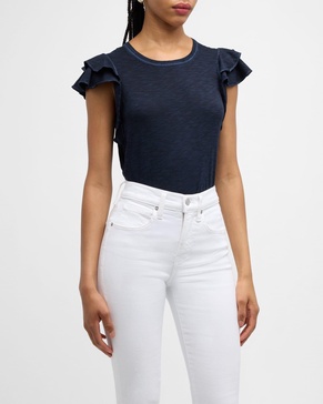 Akeela Ruffle Sleeve Tee