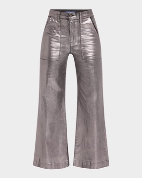 Clifford Cropped Metallic Jeans