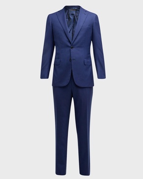 Men's Wool Sharkskin Suit