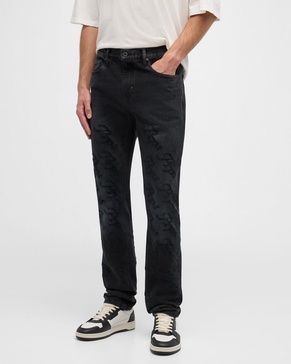 Men's Laser-Print Logo Jeans