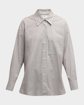 Sydney Striped Button-Down Cotton Shirt