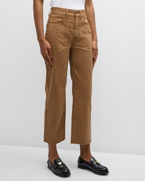 Crosbie Cropped Wide-Leg Pants