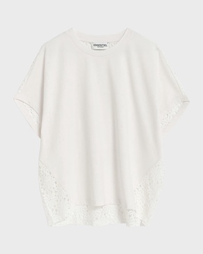 Gerb Lace-Back Organic Cotton T-Shirt