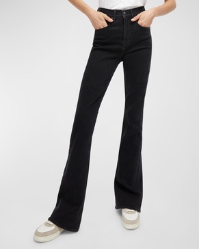 Beverly High-Rise Skinny Flare Jeans