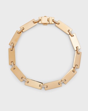 14K Flawless Tag Link Bracelet