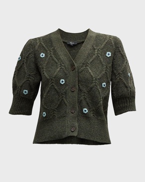 Forest Daisies Isla Cardigan 