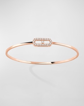 Move Uno 18K Rose Gold Flex Diamond Bracelet