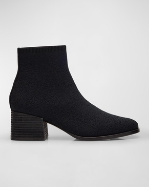 Paron Stretch Crepe Knit Booties