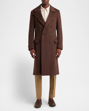 Men's Double-Breasted Cashmere Coat