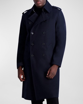 Men's Wool Trench Coat