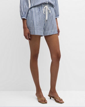 Tijana Stripe Drawstring Shorts