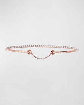 Skinny 18K Rose Gold Diamond Tennis Bracelet