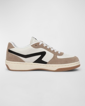 Retro Colorblock Low-Top Court Sneakers