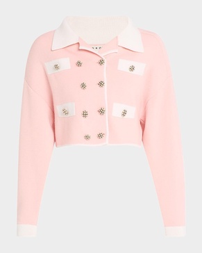 Verdell Cropped Knit Jacket