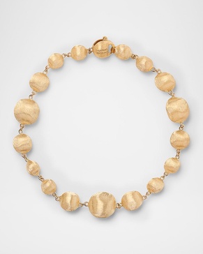 18K Yellow Gold Africa Mixed Bead Bracelet