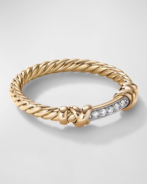 Petite Helena Wrap Ring in 18k Gold with Diamonds