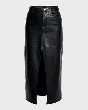 Imogen Recycled Leather Maxi Skirt