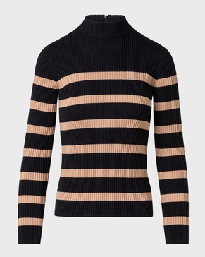 Merino Wool Striped Knit Sweater