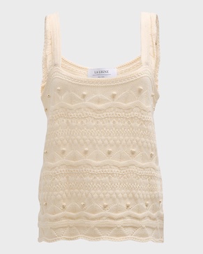 Jane Beaded Crochet Tank Top 