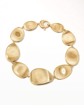 18K Yellow Gold Lunaria Graduated Bracelet, 7"L