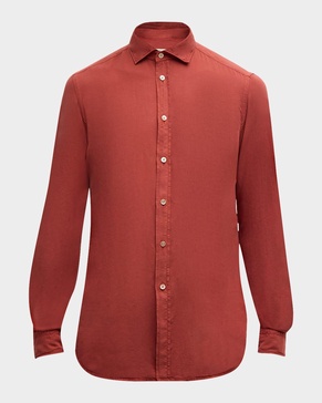 Men's Garment-Dyed Lyocell Sport Shirt