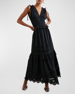 Esmeralda Embroidered Maxi Dress