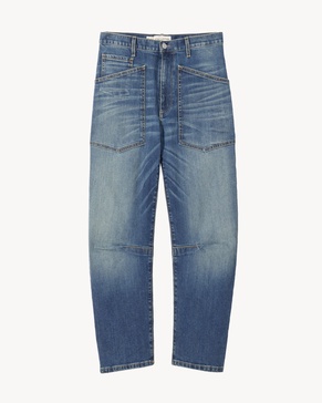 Shon high-rise tapered jeans