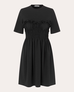 Valencia smocked jersey dress