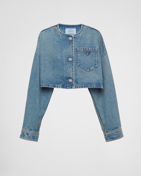 denim blouson jacket