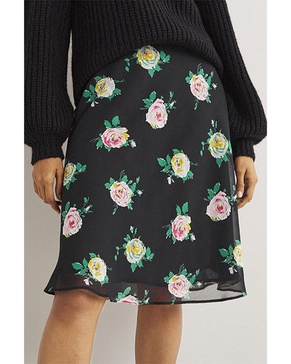 Boden Crinkle Bias-Cut Skirt