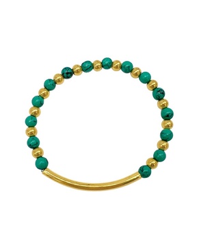 Adornia 14K Plated Stretch Bracelet