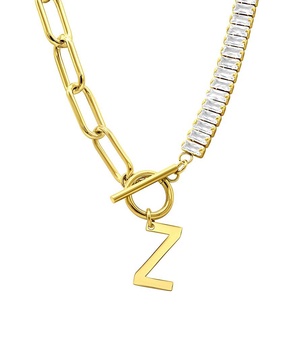 ADORNIA 14K Plated Initial Necklace