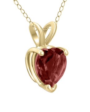 Gem Spark 14K 1.60 ct. tw. Garnet Necklace