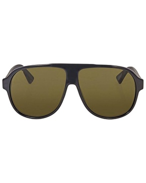 Gucci Men's Black Aviator 59mm Sunglasses GG000