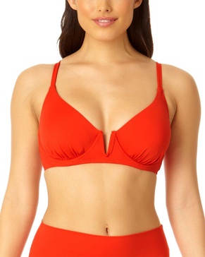 Anne Cole V Wire Elongated Underwire Top