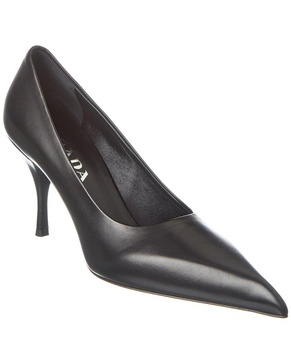 Prada Leather Pointy-Toe Pump