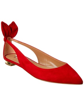 Aquazzura Deneuve Suede Flat