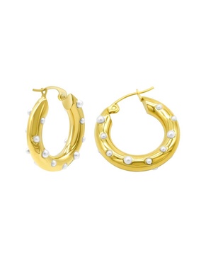 ADORNIA 14K Plated Hoops