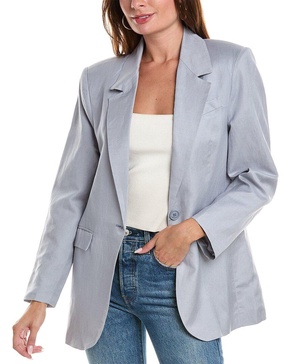 ASTR the Label Laudine Linen-Blend Blazer