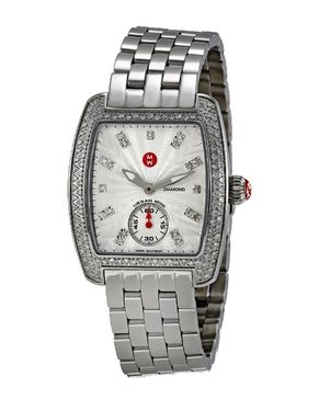 Michele Women's Mini Urban Silver Diamond Watch