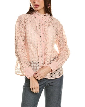 Gracia Circle Embroidered Shirt