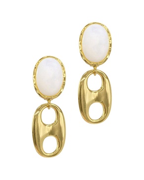 ADORNIA 14K Plated Mariner Drop Earrings